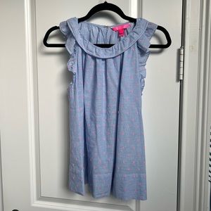 Lilly Pulitzer ruffle blouse MED